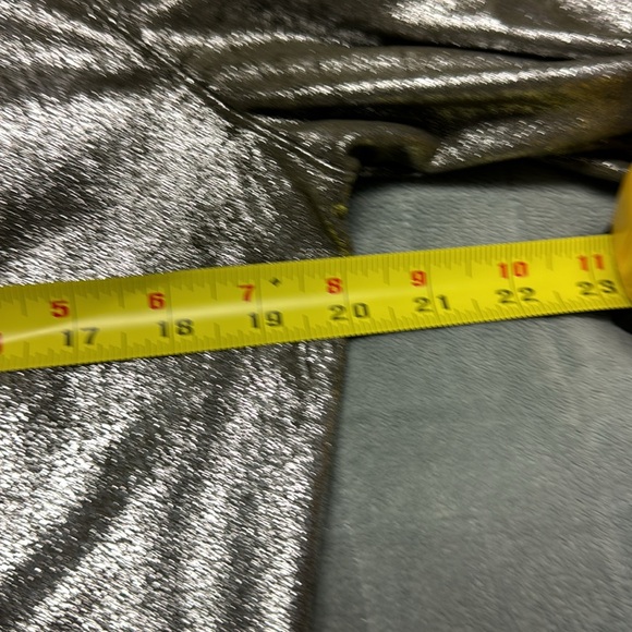 Zara Bomber Jacket, Shimmer Metallic, Zippered Pockets, Size XS - Picture 10 of 11